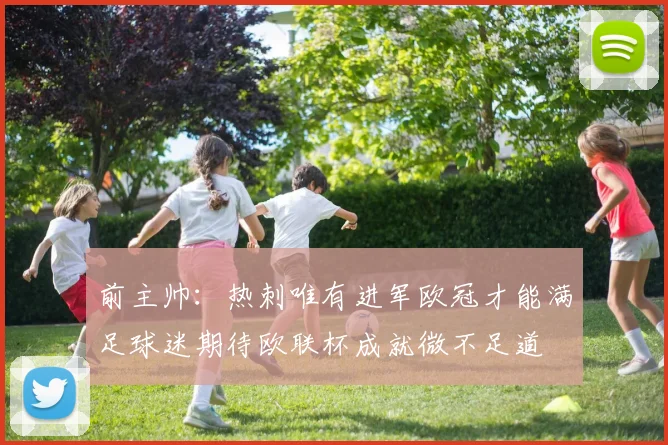 前主帅：热刺唯有进军欧冠才能满足球迷期待欧联杯成就微不足道