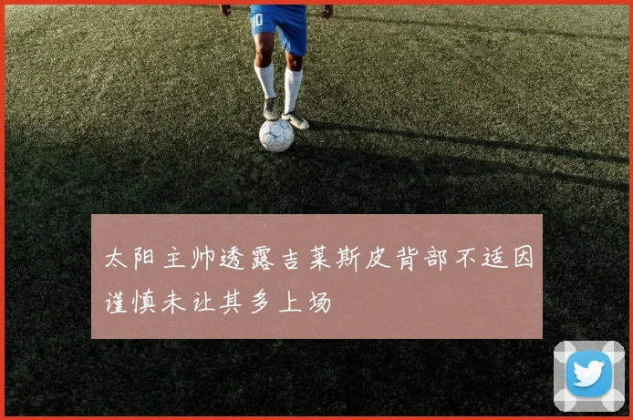 太阳主帅透露吉莱斯皮背部不适因谨慎未让其多上场